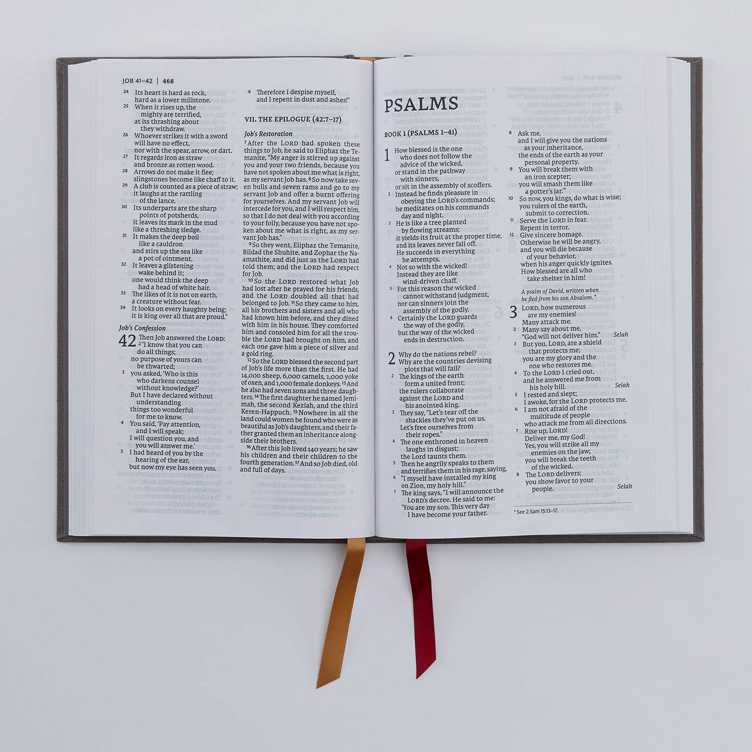 NET Bible, Thinline Large Print, Cloth over Board, Gray, Comfort Print: Holy Bible - Image 4