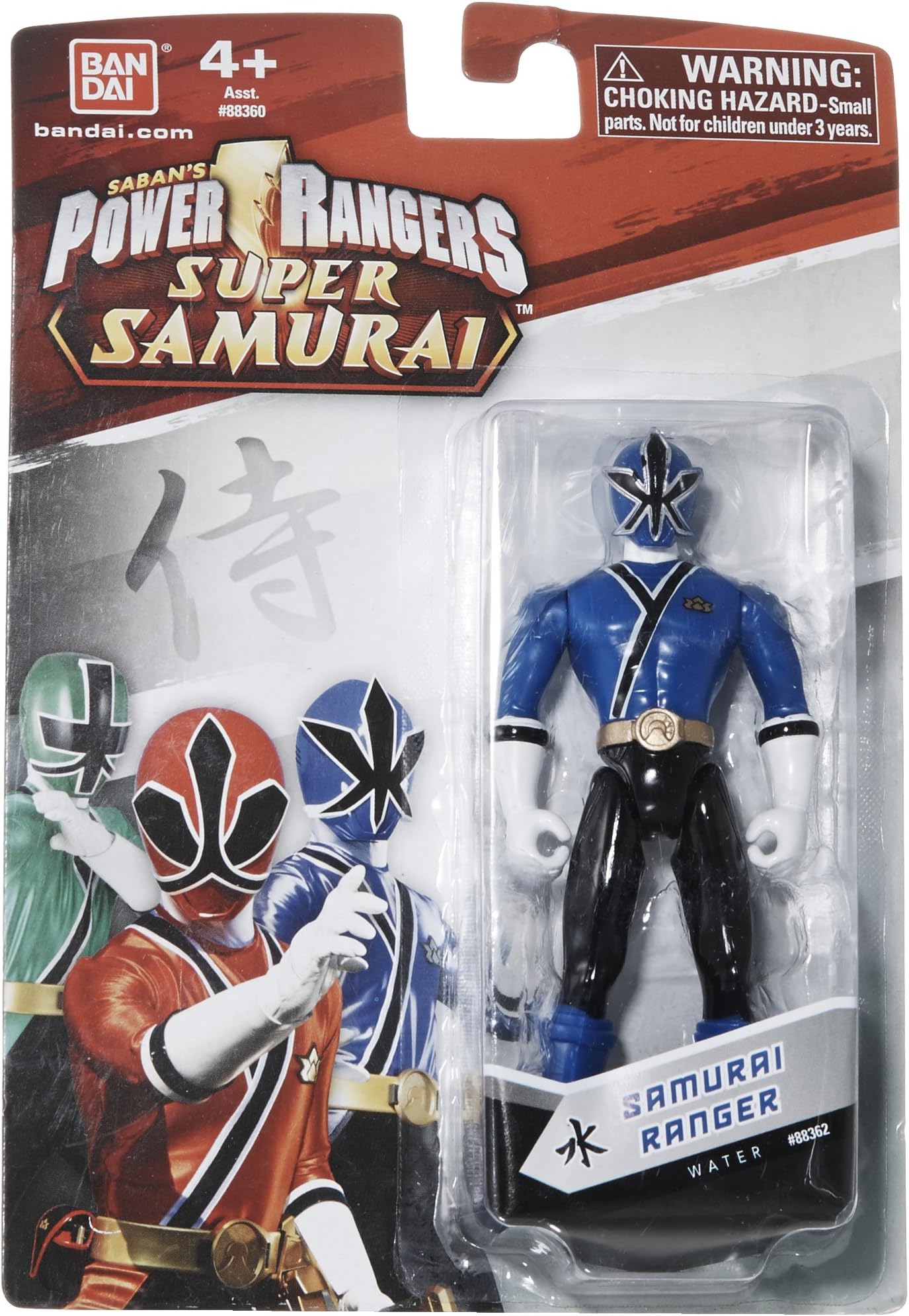 Power Rangers Samurai Blue Ranger, Multi Color (4-inch Figure)