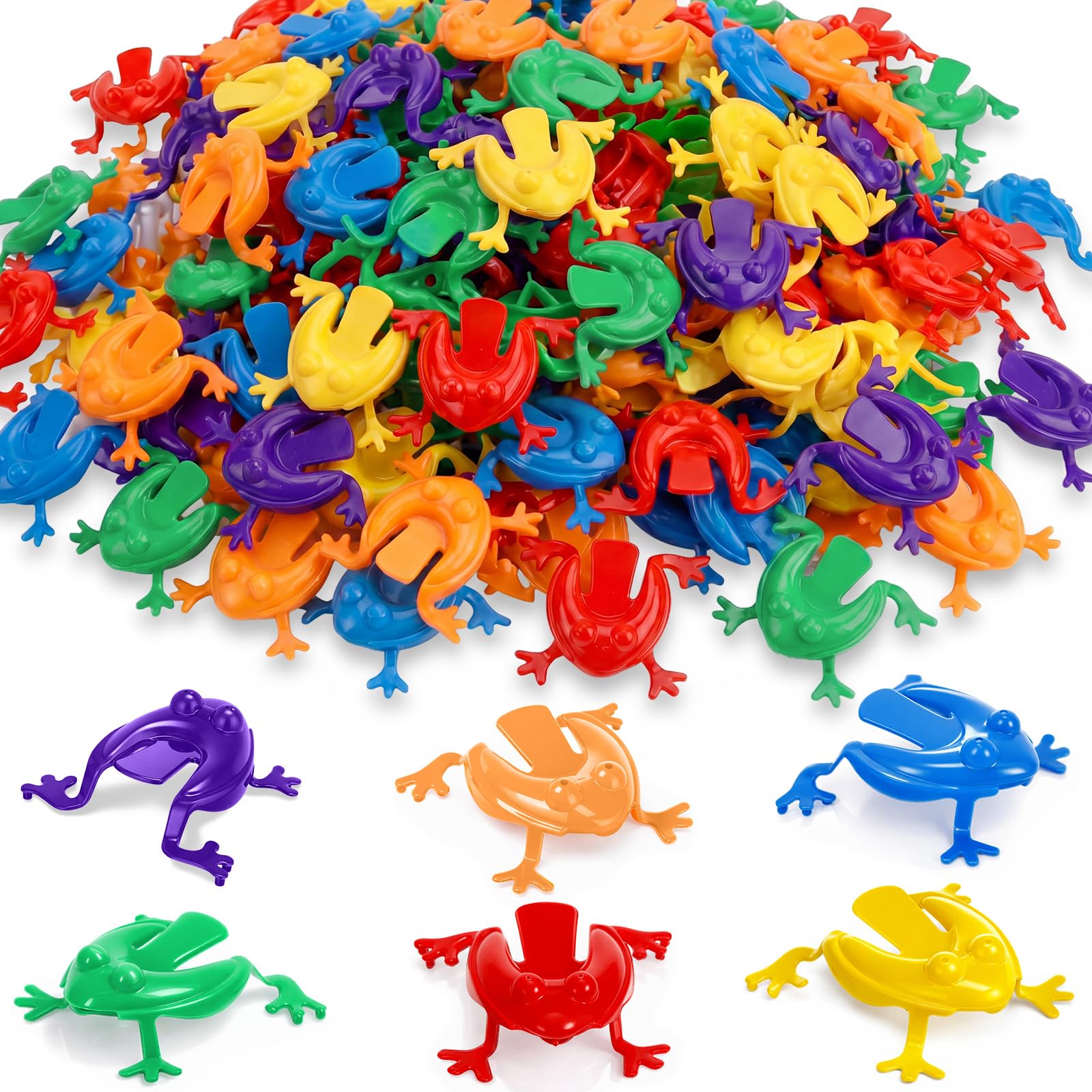 Amazon.com: Skylety 12 Pcs Jumping Frog Toy 2 Inches Assorted