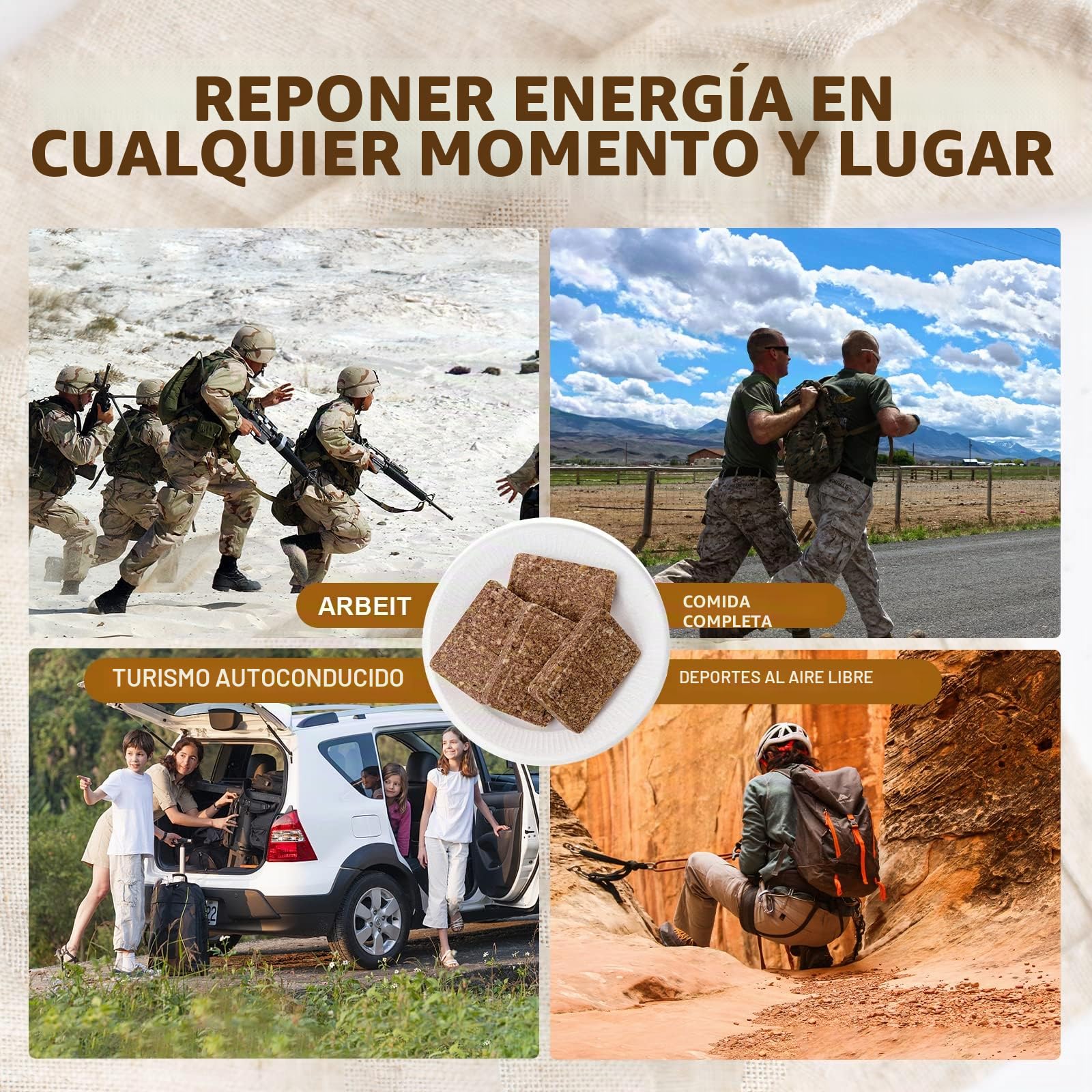 Barras de raciones de emergencia, sabor chocolate, pastillas de supervivencia para acampar al aire libre, emergencias, larga duración, 12 unidades