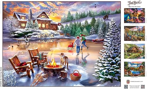 Miniatura 5 de MasterPieces Rompecabezas de 1000 piezas para adultos, familia o jóvenes, un patín de noche, 19.25 x 26.75 pulgadas