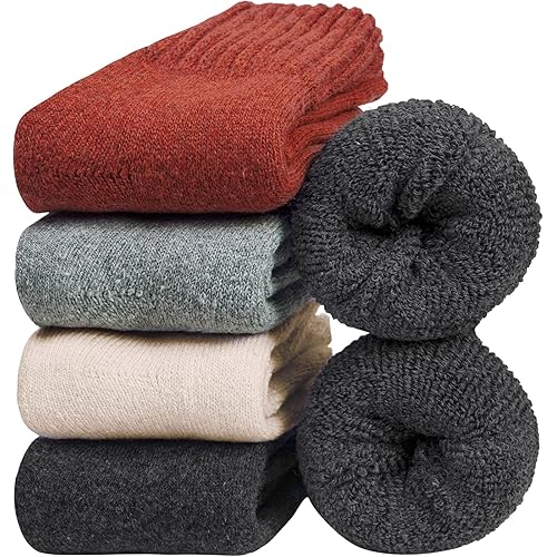 iCamter Womens Wool Socks Soft Super Thick Warm Socks for Women Thermal Winter Socks for Gifts