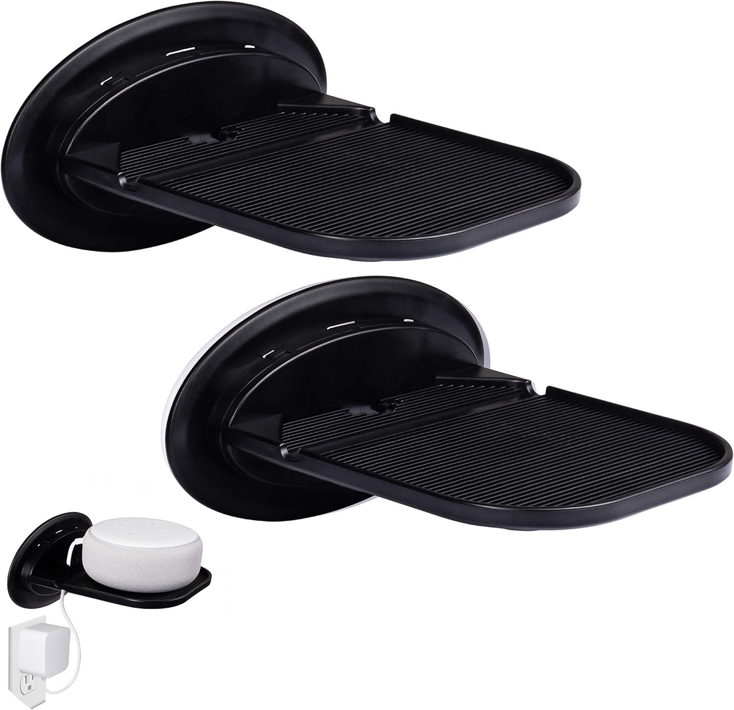 Tech Caddy Floating Wall Shelf, Wall Outlet Shelf Holder