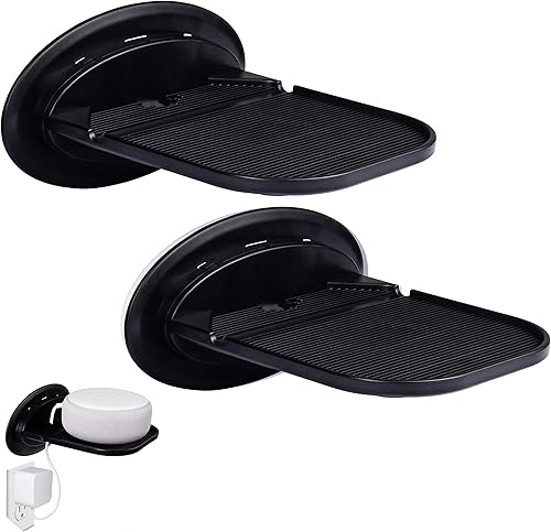 Tech Caddy Estante flotante de pared, soporte de estante de pared, estación de estante de carga para teléfonos móviles, tabletas, Google Home, Tech Caddy Estante flotante de pared, soporte de estante de pared, estación de estante de carga para teléfonos móviles, tabletas, Google Home,