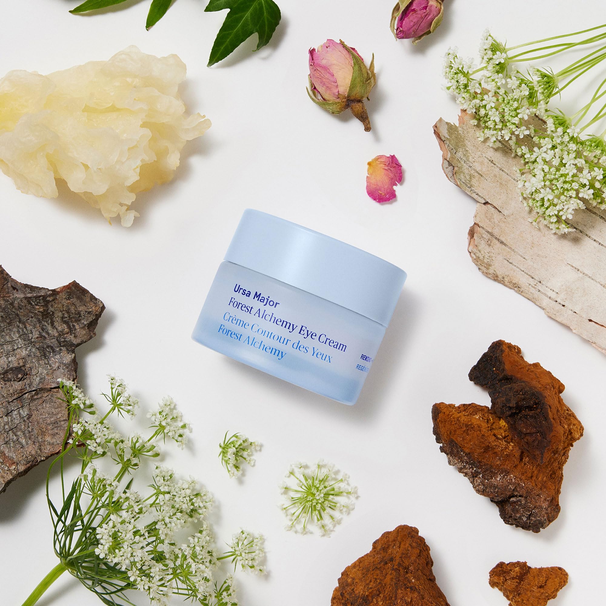 Ursa Major Forest Alchemy Eye Cream | Natural Under-Eye Moisturizer for Dark Circles, Fine Lines, Puffy Eyes and Wrinkles | Vegan, Cruelty-Free, Non-toxic, Unscented | 0.50 ounces