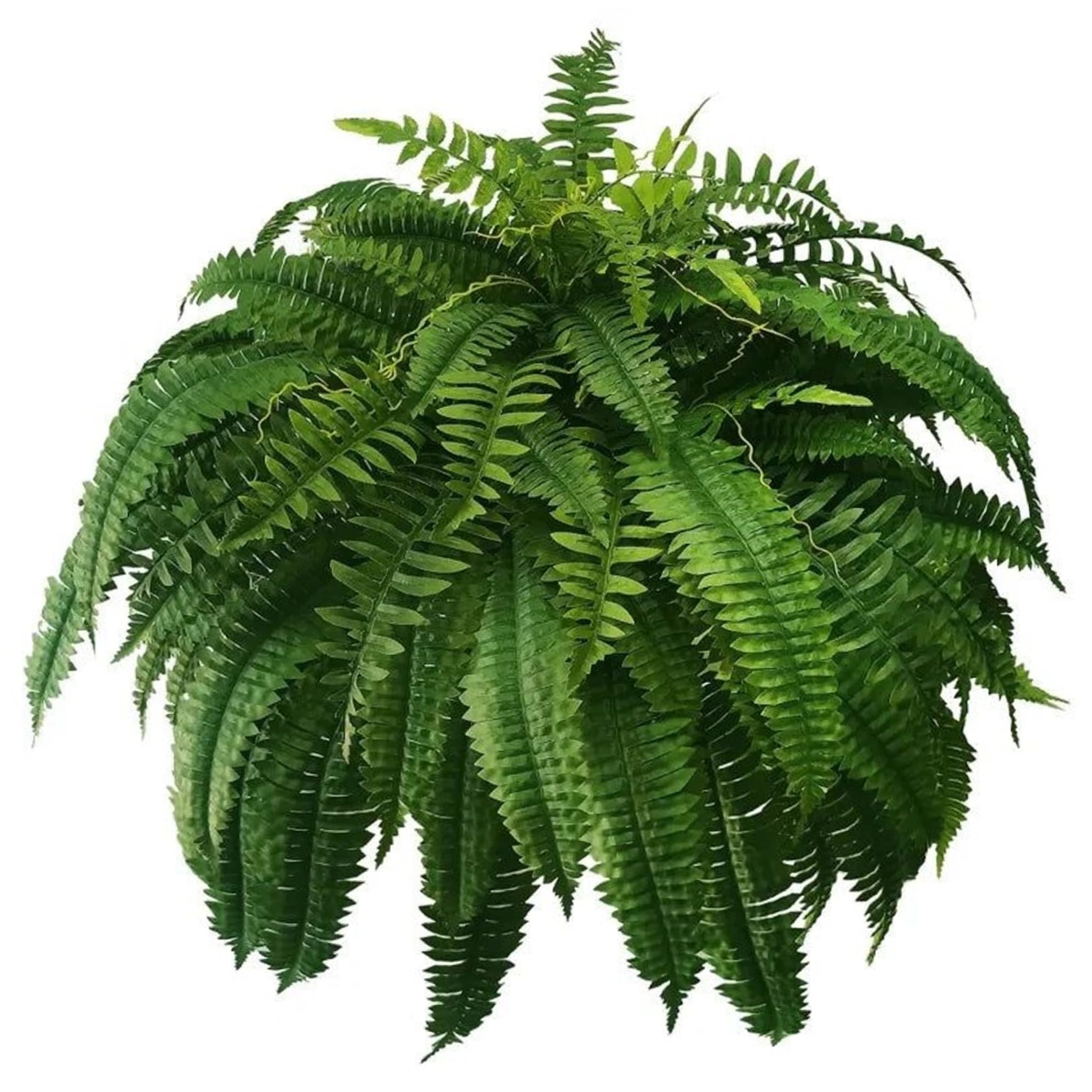 Azidweryq Green Artificial 37In 66 Leaves Realistic Ferns Plastic Faux Ferns Decorative Potted Or Hanging Artificial Plants For Outdoor Yard Garden Faux Fern