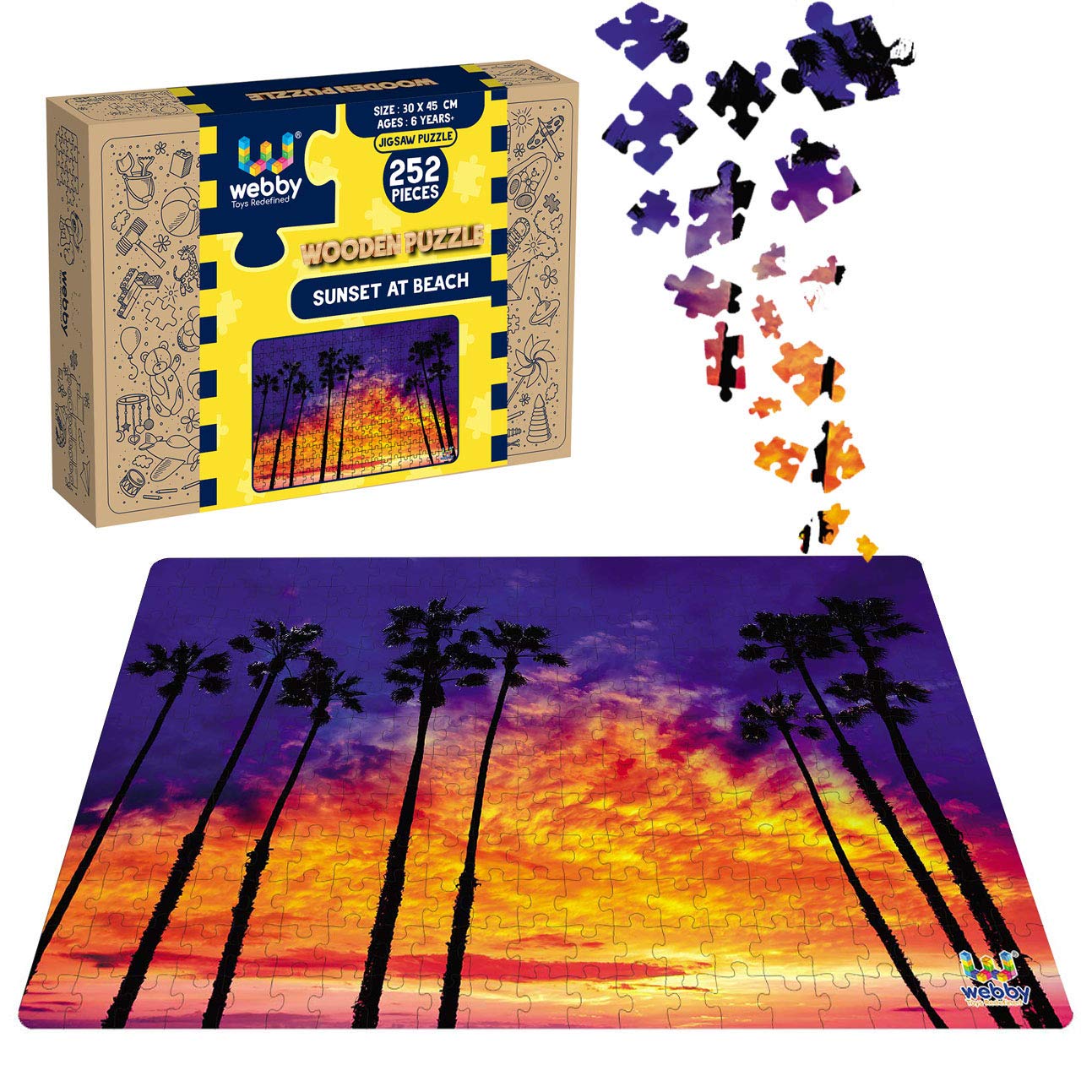 See full amazon price history chart for Webby Kids Sunset at Beach Wooden Jigsaw Puzzle, 252 Pieces Webby Kids Sunset at Beach Wooden Jigsaw Puzzle, 252 Pieces (B08HJX4QB3) Amazon Price History, Amazon Price Tracker