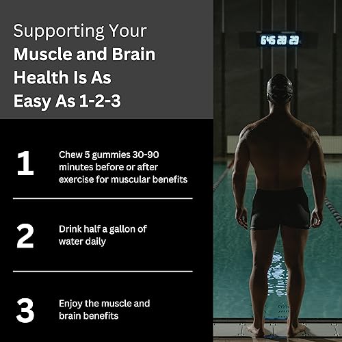 Miniatura 3 de BOD Gomitas de creatina, gomitas de monohidrato de creatina, gotas de limón, para apoyo muscular y apoyo energético, suplemento para antes del