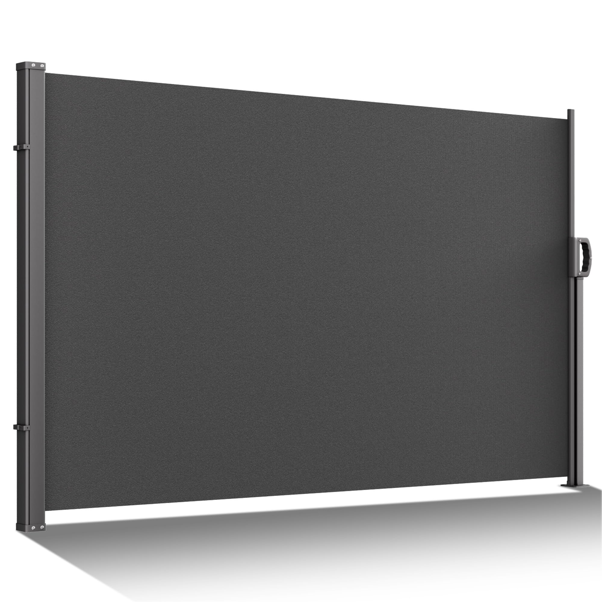 BelleMax Seitenmarkise ausziehbar, breiter 20 cm, Wandmakise Sichtschutz Sonnenschutz Windschutz, Seitenrollo für Terrasse, Garten, Seitenmarkis