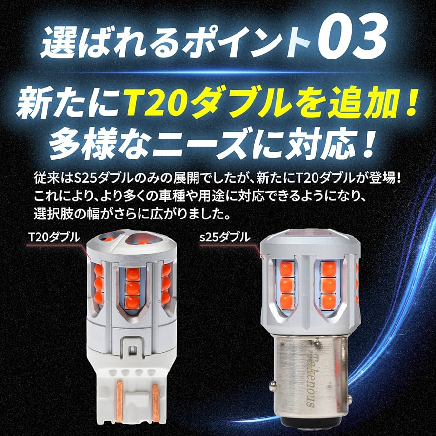 Amazon | Takenous 竹村商会 S25 LED ダブル クルクルテール