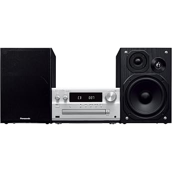 Panasonic SC-PMX70-S CD Stereo System, Supports High Resolution Sound Sources, USB Memory/Bluetooth Compatible, Silver
