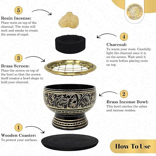 Miniatura 3 de Cono de incienso de madera clásico hecho a mano inspirado en Mughal varitas de incienso Dhoop con quemador de incienso en forma de cono