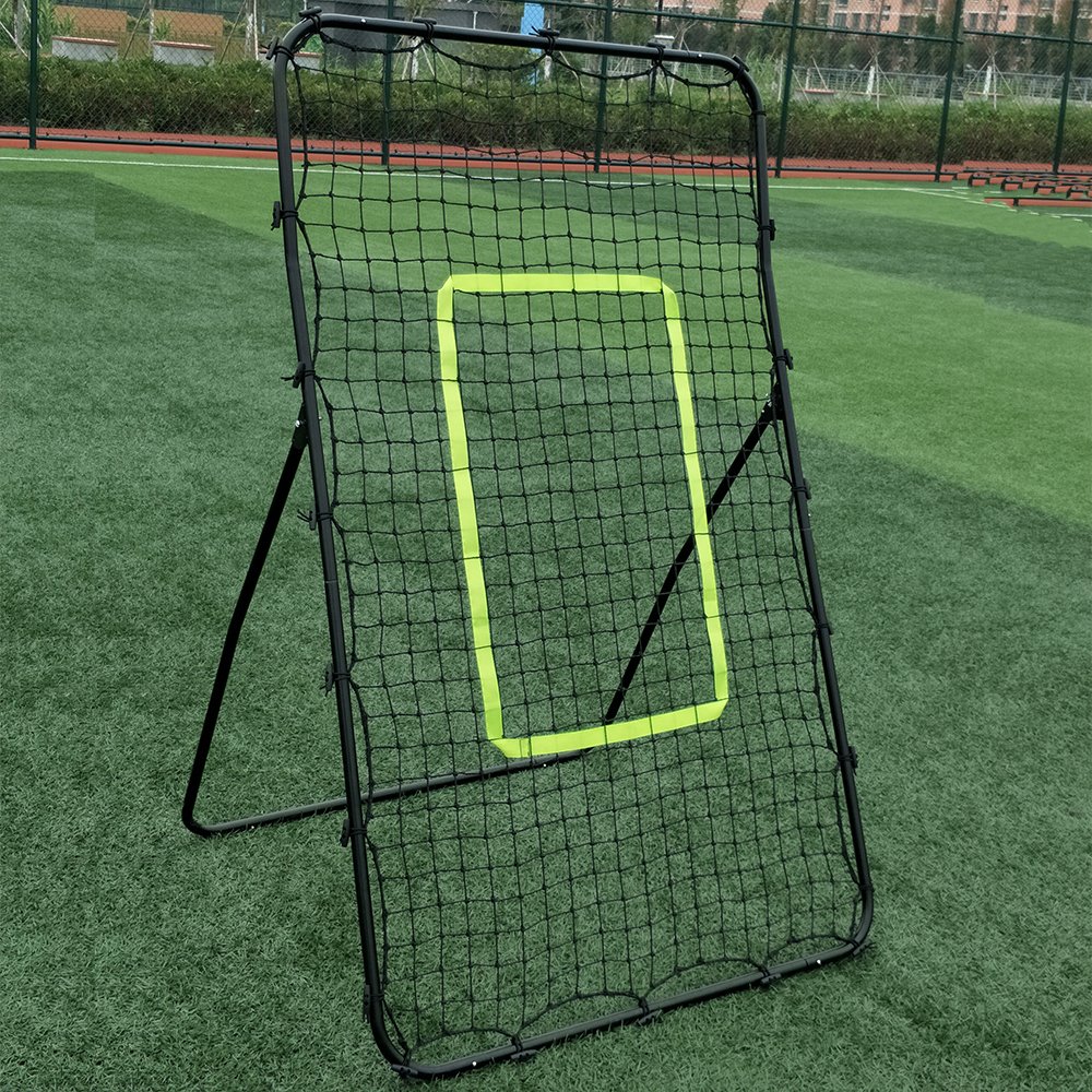 Baseball Rebounder and Fielding Trainer, Perfect Youth Baseball Training Equipment, Heavy Duty All-Weather Steel Construction 55 x 36 Inch (Type#B)