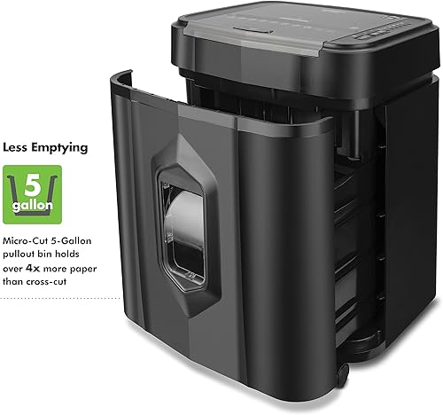 Miniatura 5 de Aurora Grado profesional AU125MA 120 hojas de alimentación automática de alta seguridad microcortado trituradora de papel60 minutosnivel de