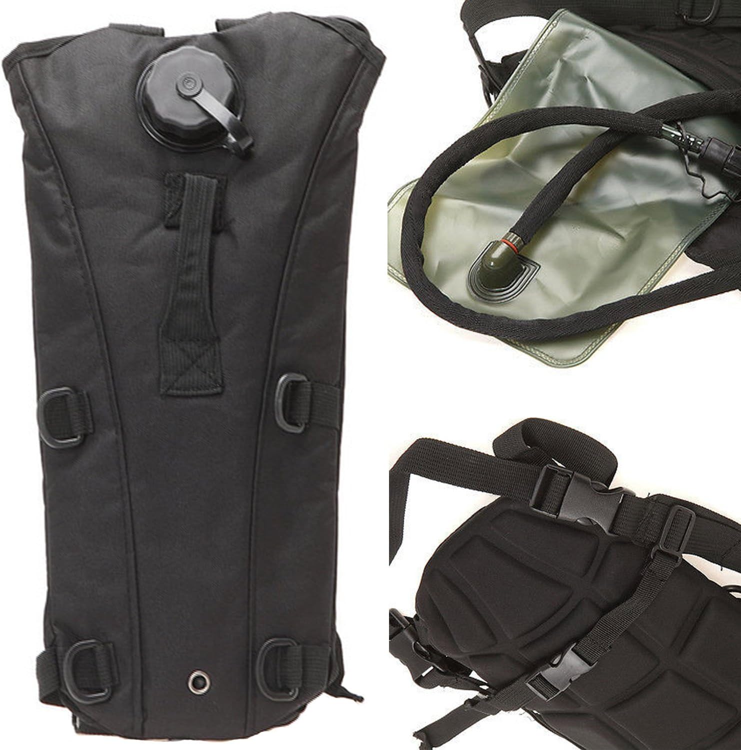 Best Hydration Pack Bladder in Black - Huge 3 Liter Capacity for Hiking & Camping