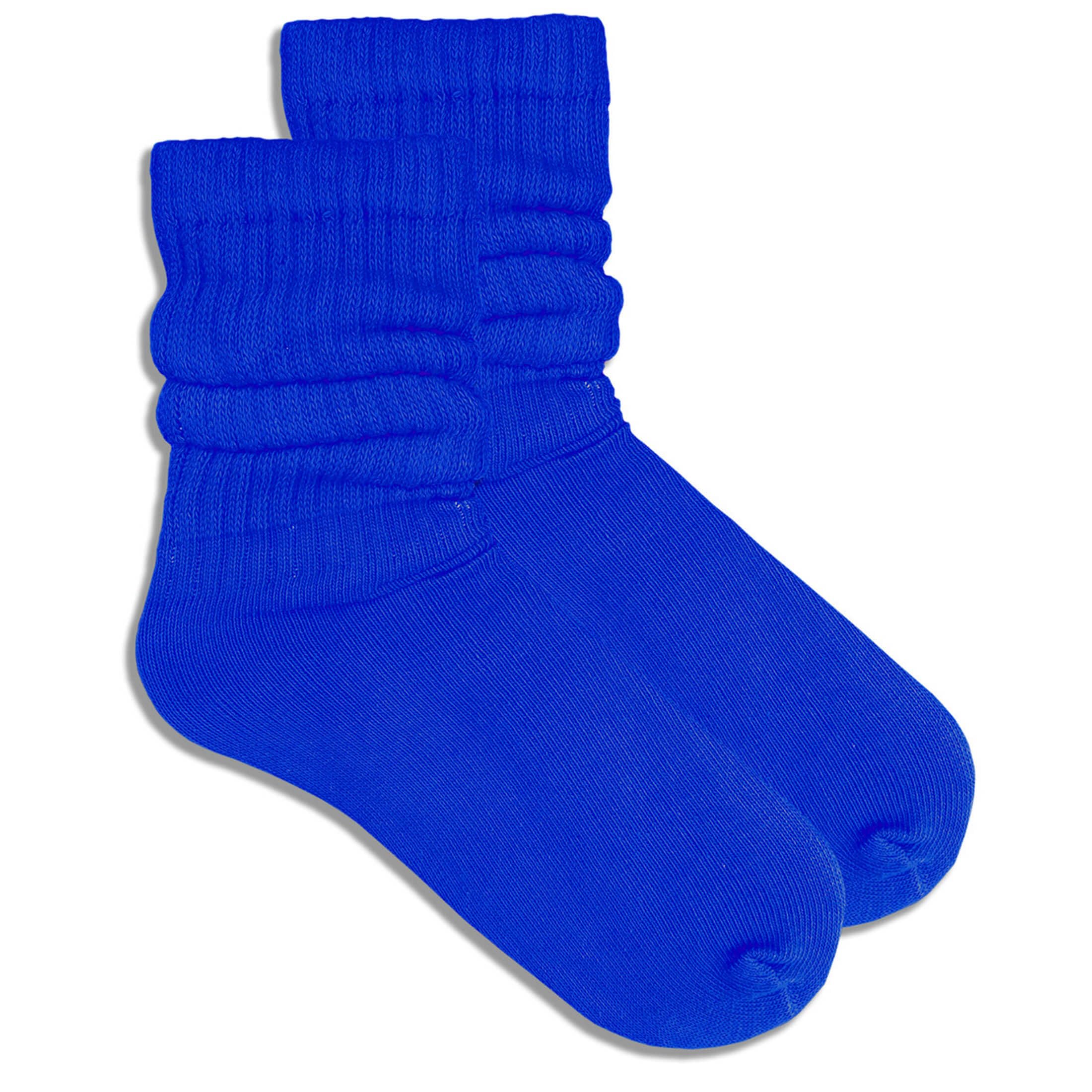 COUVER Women Cotton Scrunched Slouch Socks | 90% cotton 5% polyester 5% elastic, scrunched slouch socks, adjustable crew to knee high, retro dance, size 6 to 11