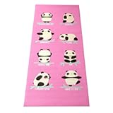 Bean Products Yoga Mat for Exercise - Non Slip Thick Comfortable Workout Floor Mat for Adults and Kids - Eco Friendly Foldable Yoga Mat for Yoga, Pilates, Gym and Stretching