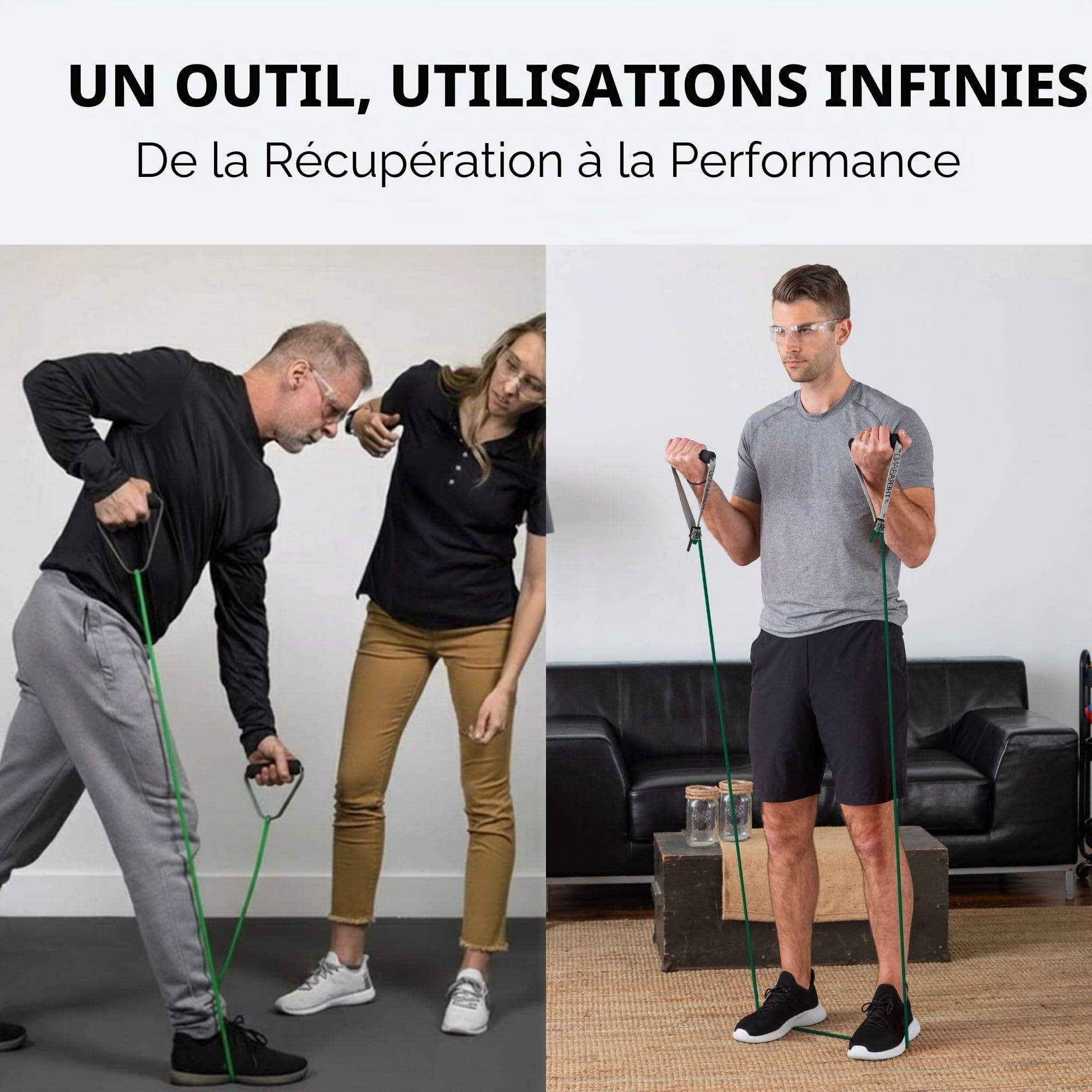 Theraband bande d'exercice spécial poids lourds Résistance tube
