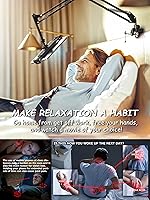 Vista 2 de Soporte plegable para tableta, soporte para tableta ajustable para cama, soporte flexible universal para tableta con rotación de 360 grados