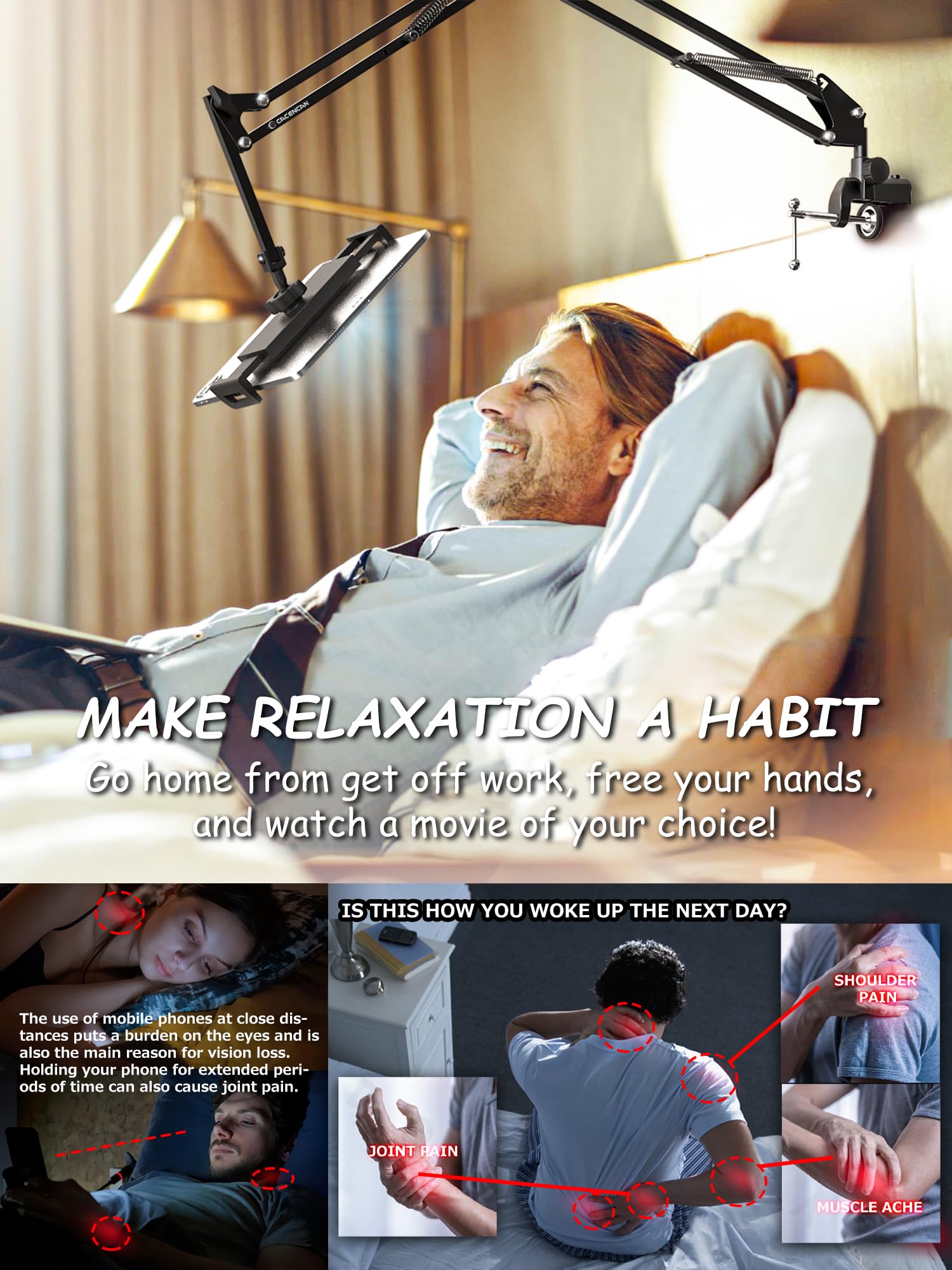 CACENCAN Tablet Stand Holder…