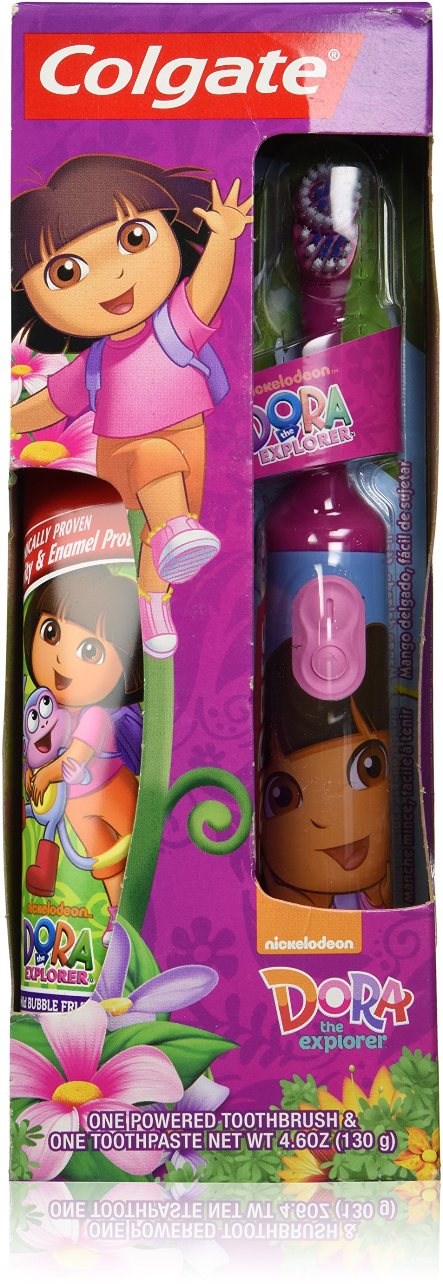 Colgate Kids Dora the Explorer Powered Toothbrush + Toothpaste Combo Pack