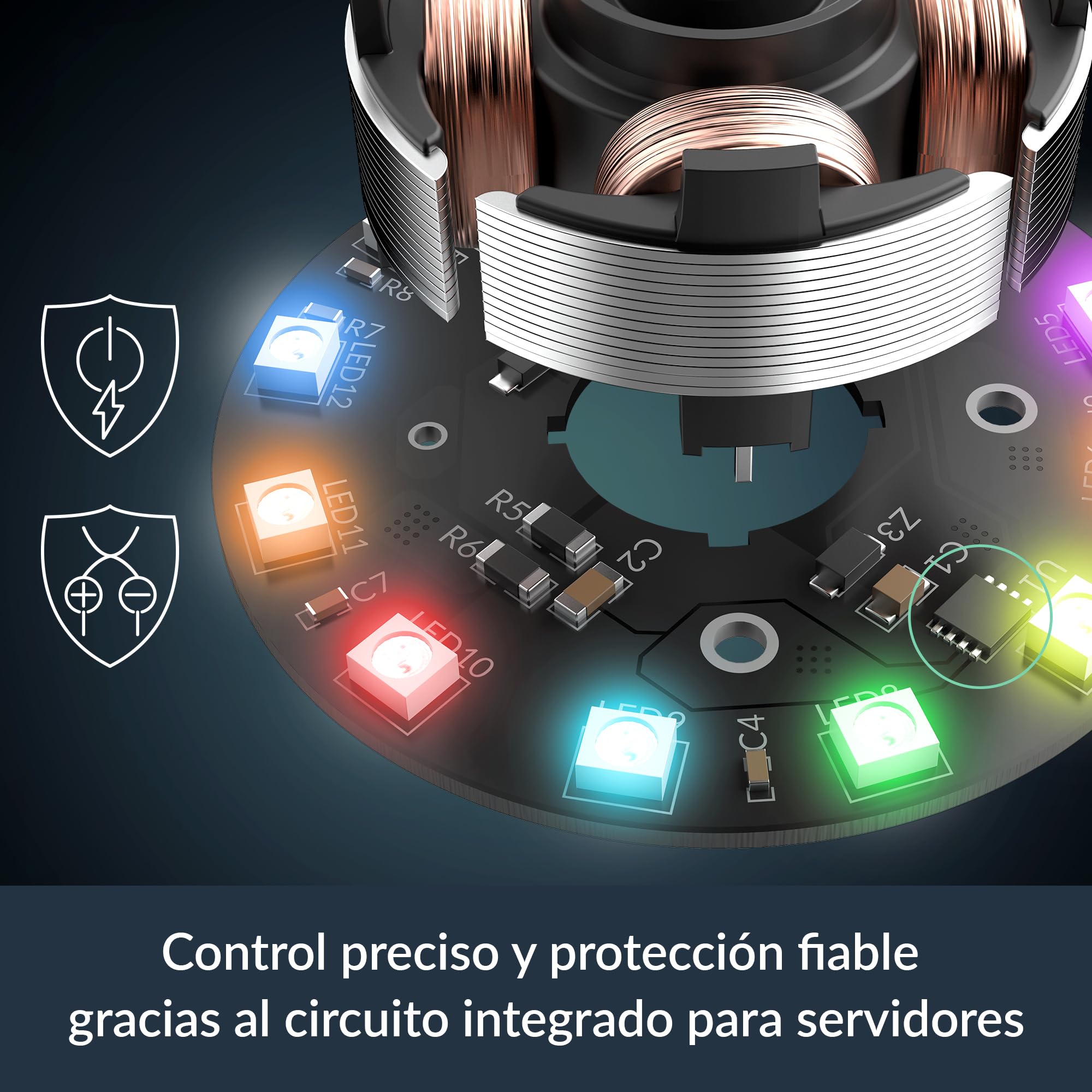 ARCTIC P12 Pro Reverse A-RGB (3 Pack) - 120 mm Ventilador Prémium con flujo de aire inverso, Ventilador PWM con divisor de cable en Y, 500-3000 rpm, 0 rpm <5% PWM, 5V Digital RGB, FDB, 4-Pin - Negro