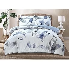 Majestic Giftware Madison Linen 6-Piece Queen Size Duvet Bedding Set (BL107-Q) | Diamond Braid Dark Gray 300 TC Cotton Sateen Durable & Washable | 1 Fitted Sheet, 1 Duvet, 4 Pillowcases