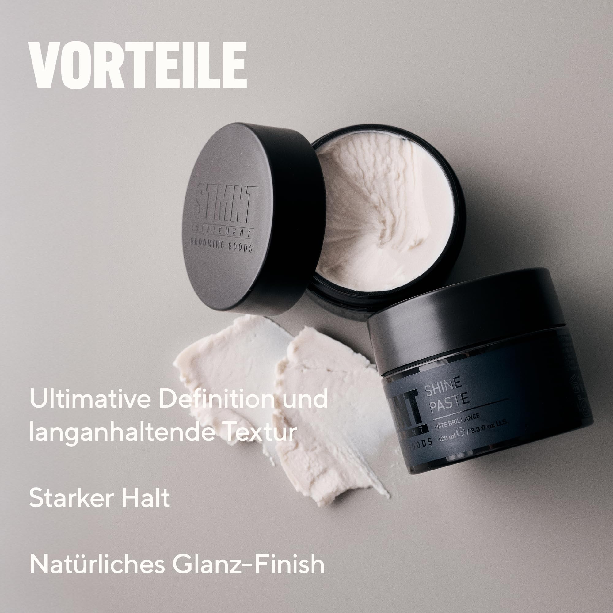 STMNT STATEMENT GROOMING GOODS Shine Paste | Natürlich glänzendes Finish | Starker Halt | Leicht auswaschbar | Nicht fettend