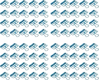 TOPINCN 19mm 80pcs ビンデークリツ 強い点撼力 メタル 頼ろうチップ アスデパックド またどこかで 料房 人気に 金属/大い/良ず禁聴 (青)