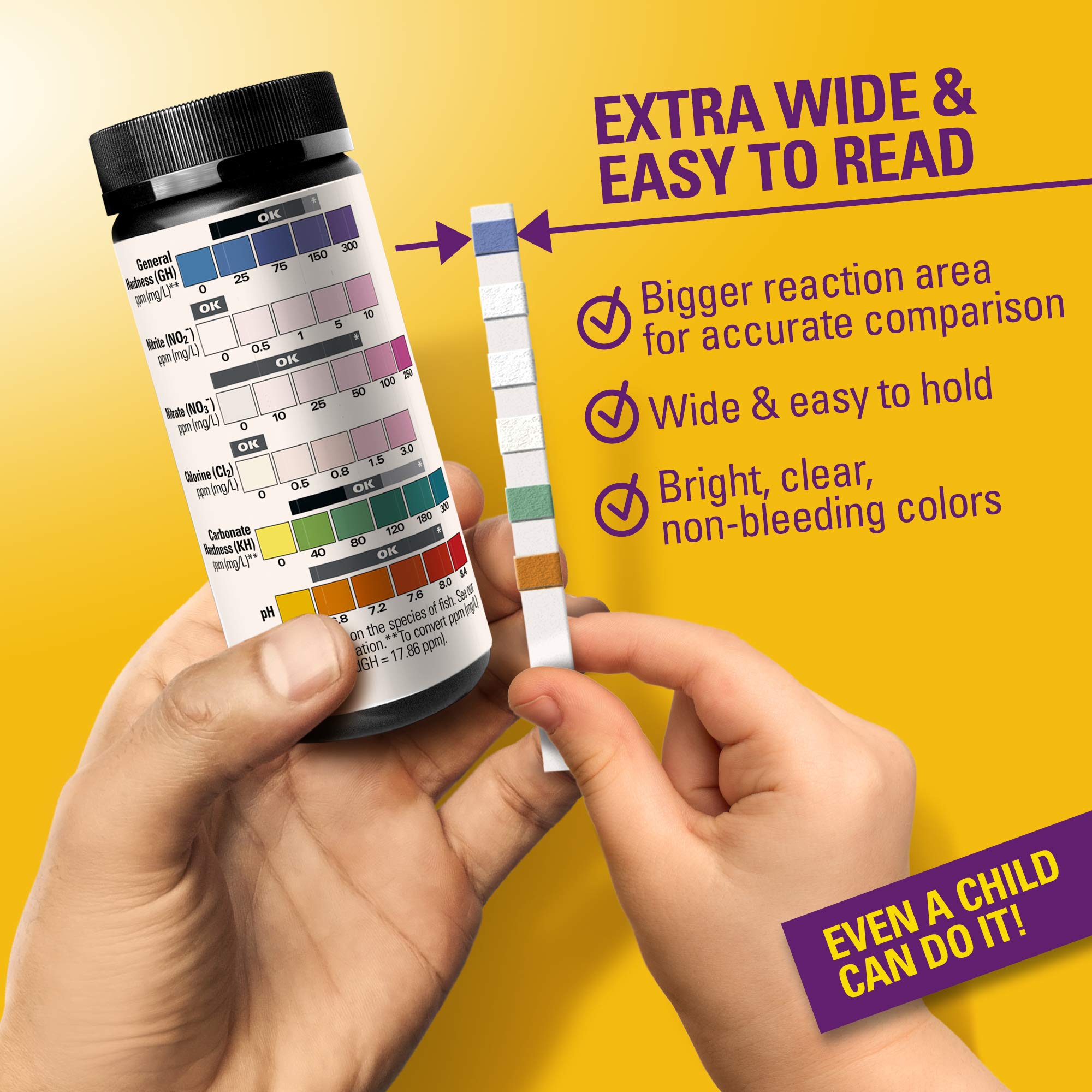 Buy AQUA CARE PRO Freshwater Aquarium Test Strips 6 in 1 Fish Tank