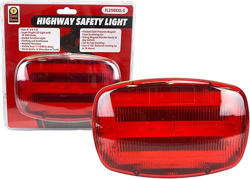 Luces LED de seguridad rojas para carretera con parte trasera magnética Faro de luz y llamarada de carretera Protección de emergencia con modos