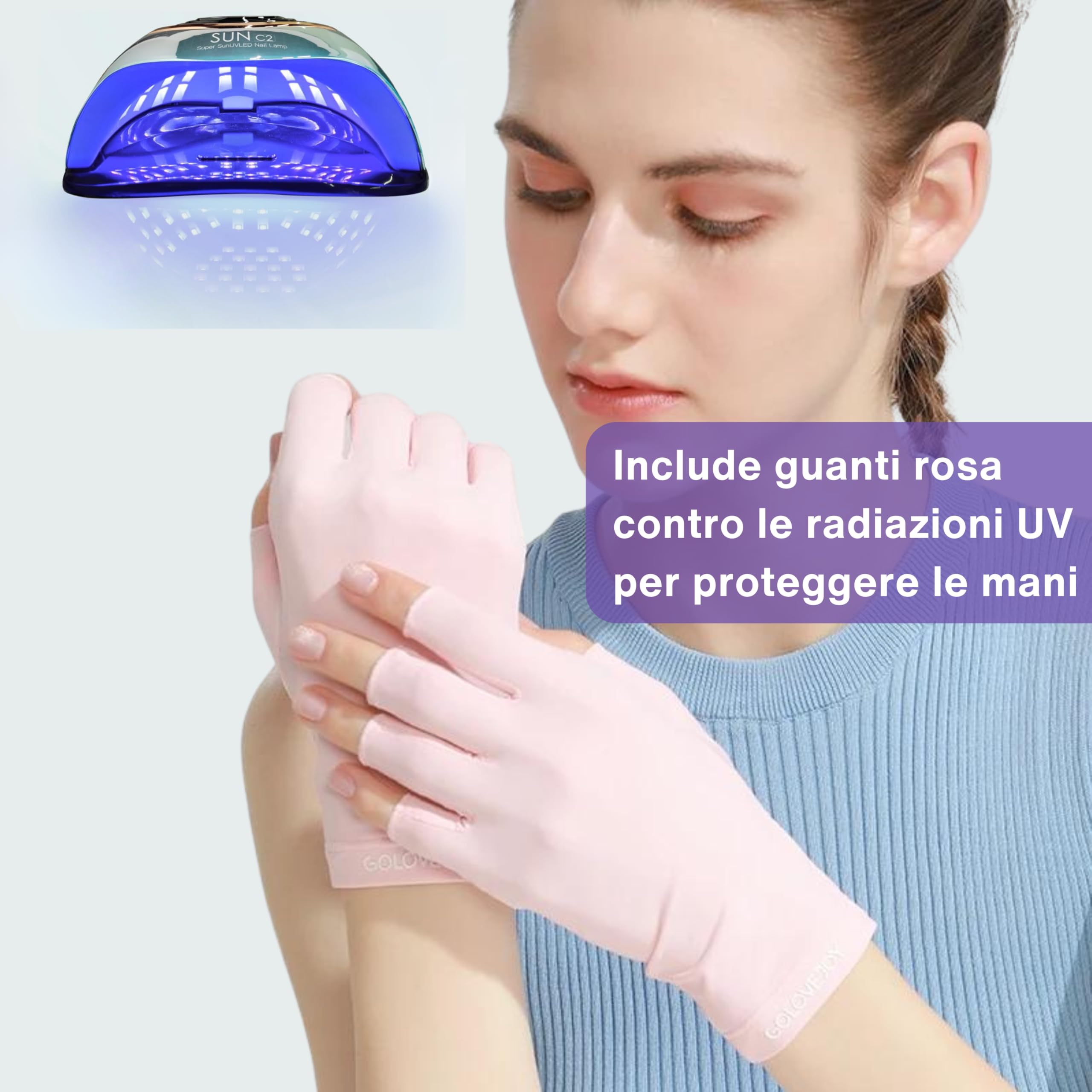 Lampada Unghie Professionale | Lampada UV Unghie | Fornetto per Unghie con 63 LED e 288 Watt | Lampada Semipermanente Unghie | lampada UV LED Unghie | Lampada unghie UV LED