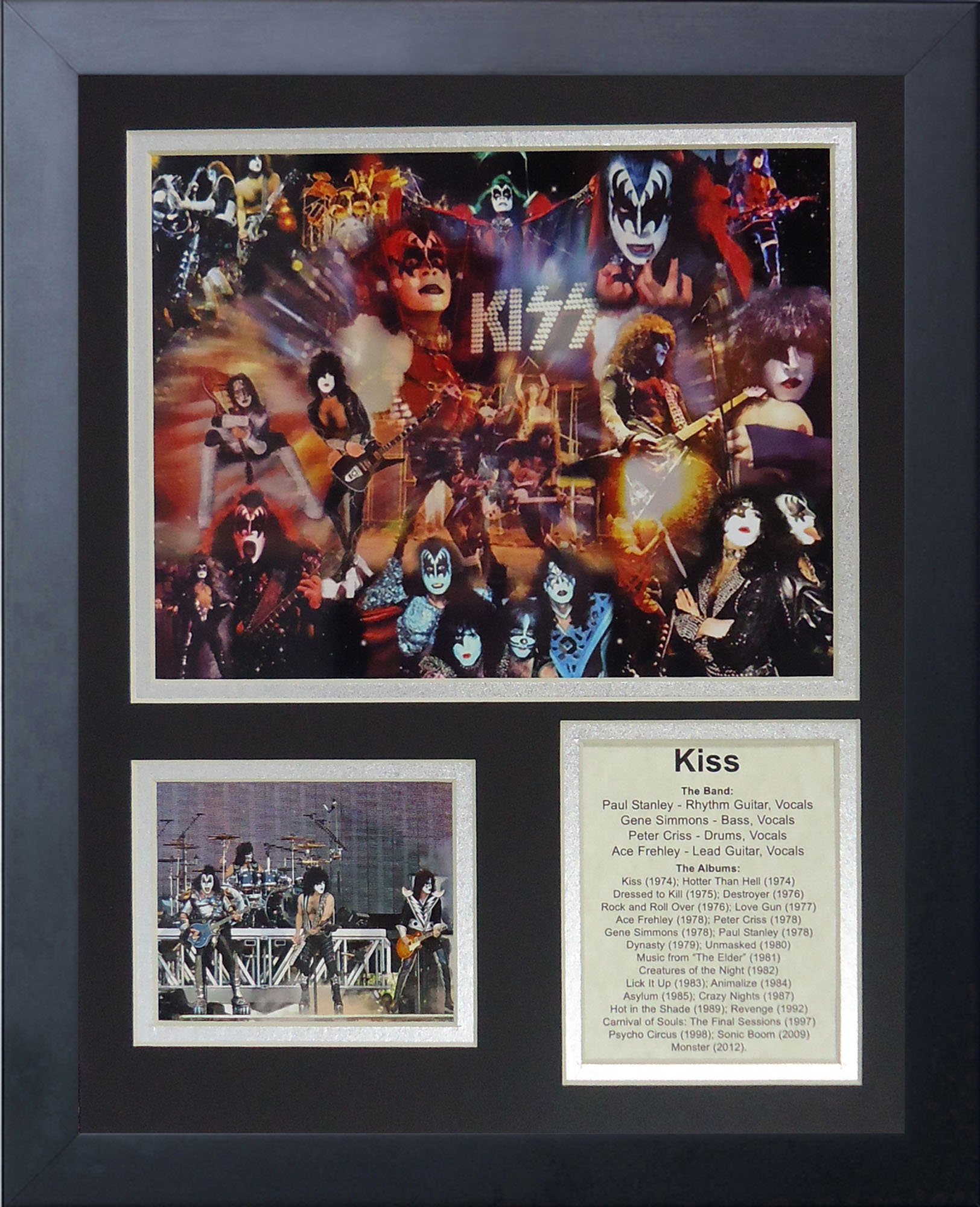 Legends Never Die KISS Framed Photo Collage, 11x14-Inch Black