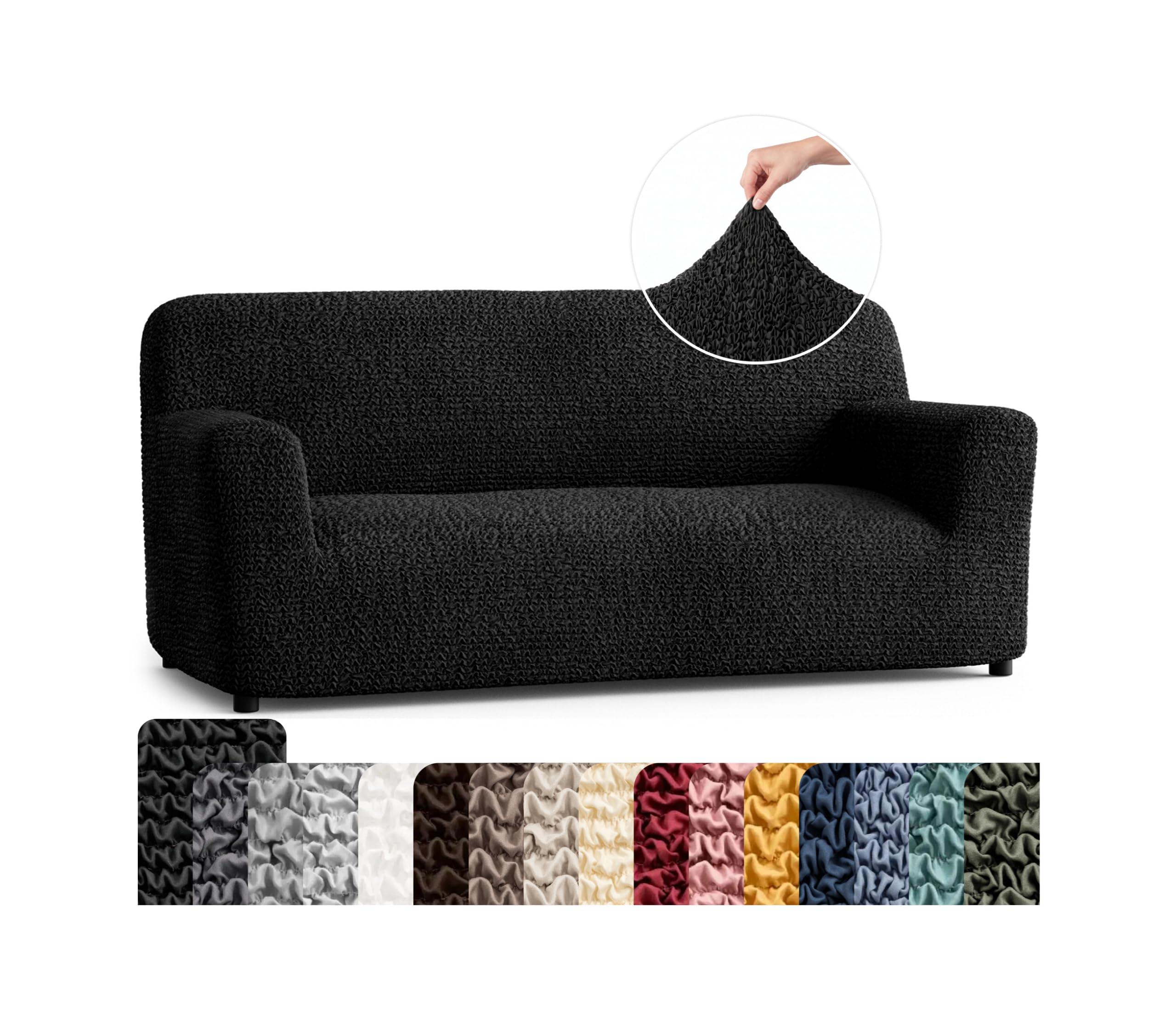 PAULATO Premium Stretch Couch Covers for Sofa - Sofa Chair Cover Washable, Dogs & Pets Friendly