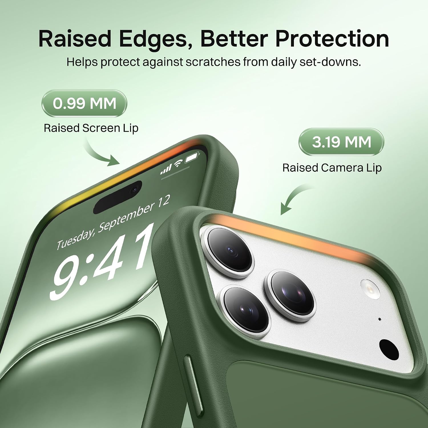 Stronger Magnetic & Translucent for iPhone 17 Pro Case Green | Fit for MagSafe, Military Grade Drop Protection, Slim Translucent Cover Shockproof Protective Phone Case for iPhone 17 Pro thumbnail