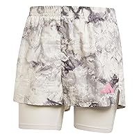 adidas Donna Own The Run Spray Dye 2in1 Short, Orbit Grey/Black