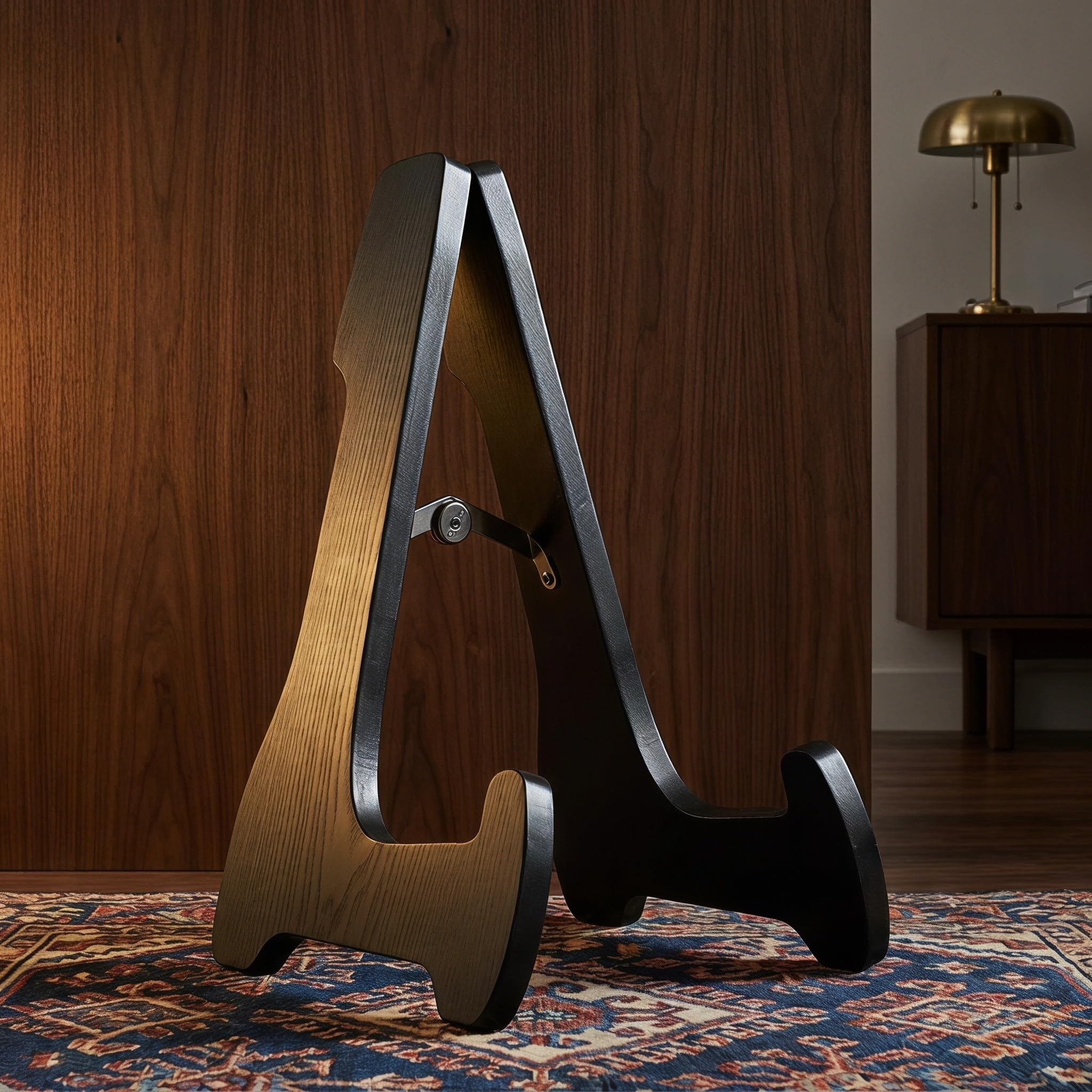 ibasenice Soporte para guitarra, soporte de exhibición para guitarra plegab | Ideal para guitarras electroacústicas y bajos, soporte portátil de suelo para instrumentos de cuerda, perfecto para viajes, e