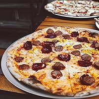 Vista 6 de Bandeja para pizza Beasea de 16 pulgadas para horno, redonda, hecha de aleación de aluminio, con orificios, para hornear, utensilios para el hogar