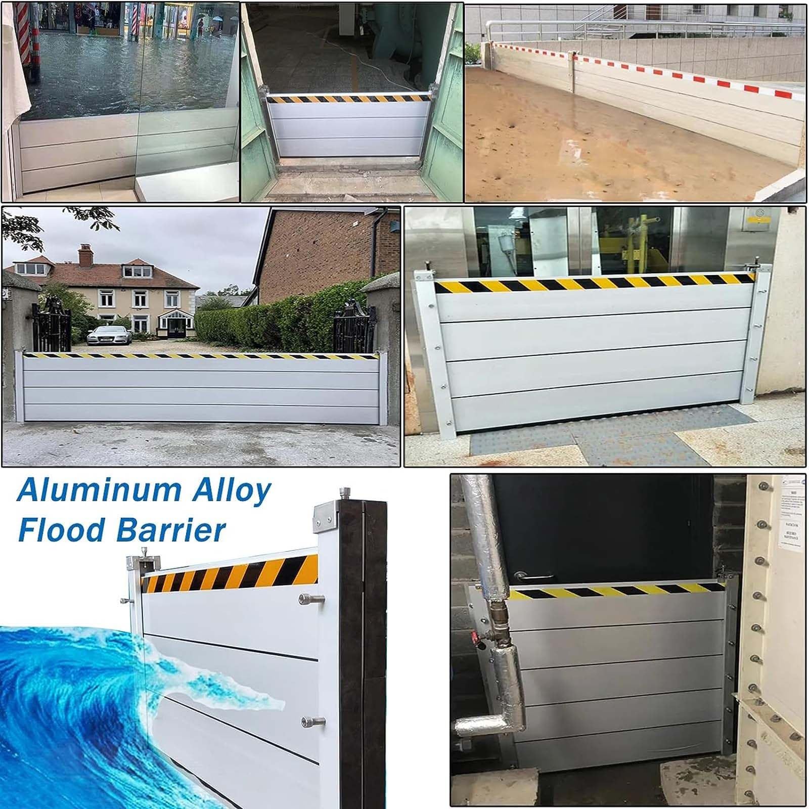 Barrière de Protection Contre Les inondations, Mur Anti-inondation en aluminium, Rabat/Bouclier/Rabat de contrôle des inondations, équipement de Porte Contre Les inondations, Maison commerci