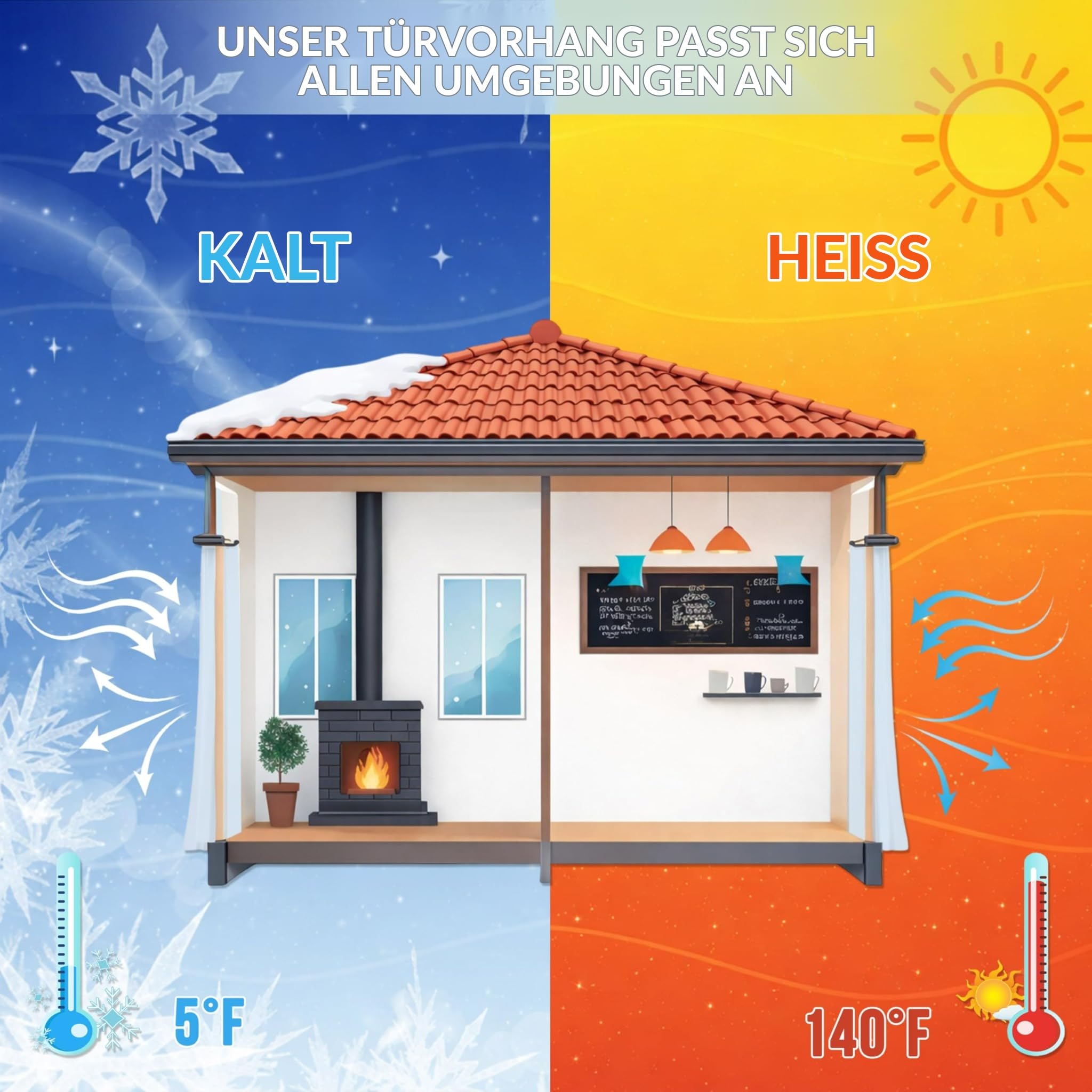 PVC-Streifenvorhang Schwarz 0.5x100' - 18cm Breite x 3048cm Höhe, Blickdicht, Lichtundurchlässig, Schwerlast, Wasserdicht, für Lager, Gefrierraum, Garage AP1173
