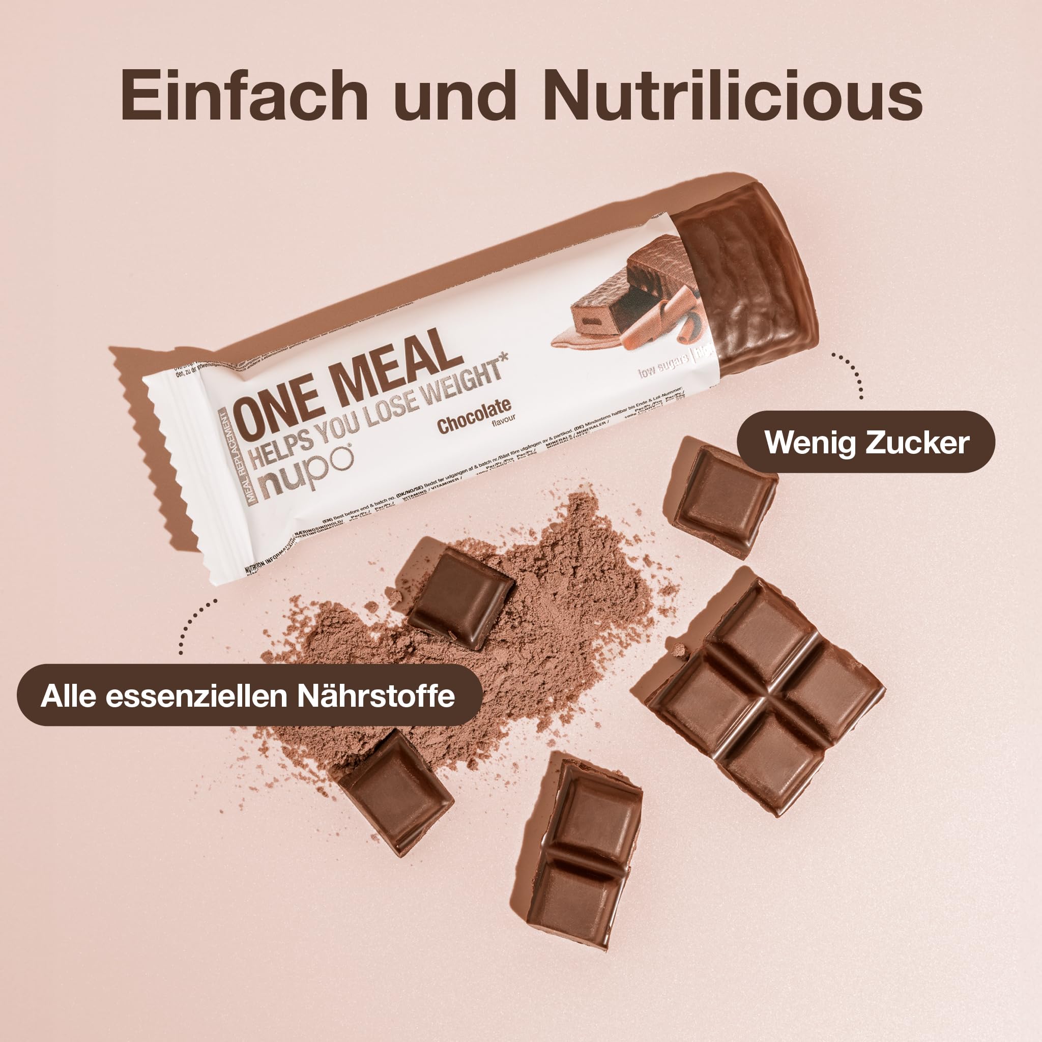 Nupo - One Meal Bar Chocolate 15 x 60 g