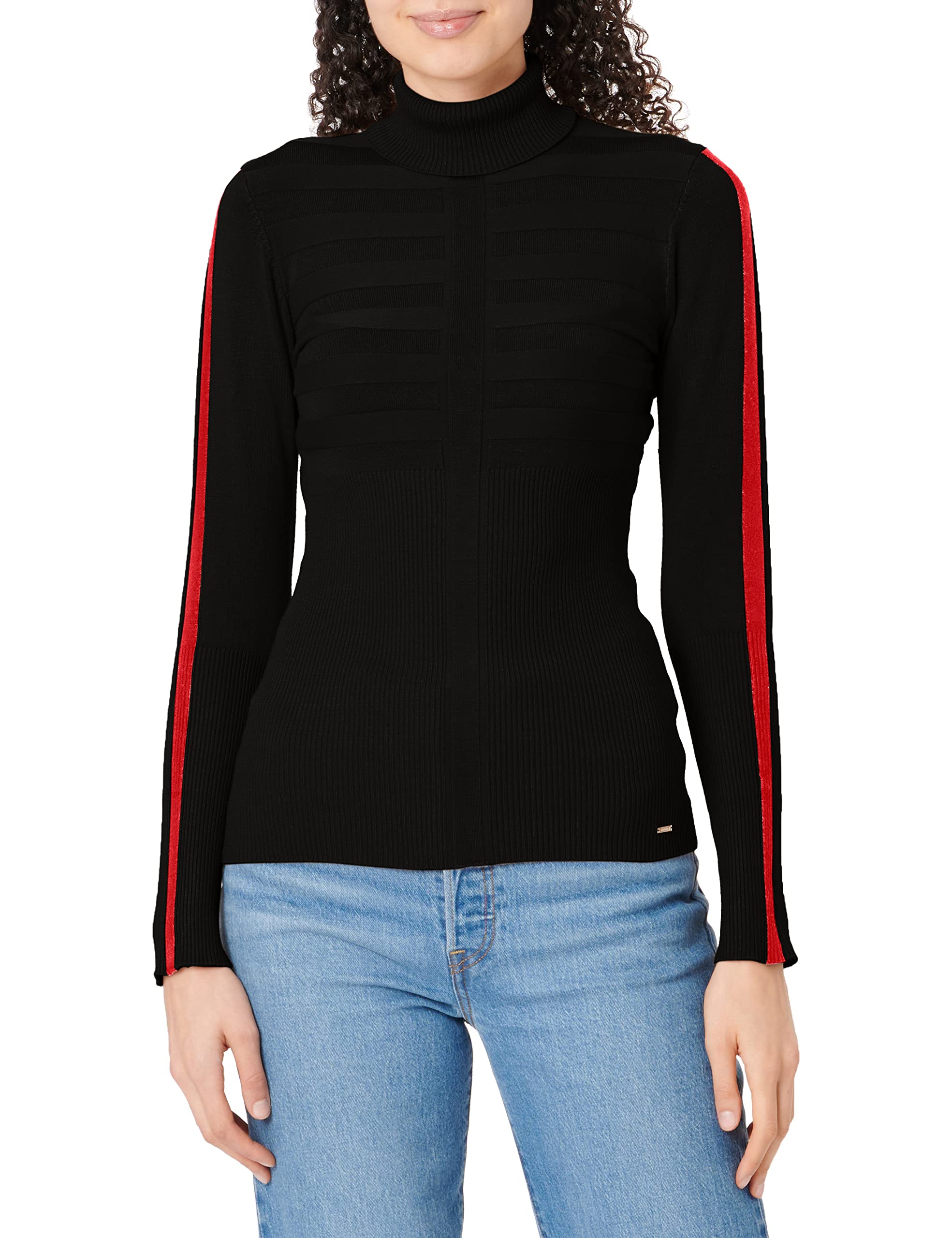 Morgan 182-mentoi.n Women's Pullover Jumper, Black/Red, UK 18-20