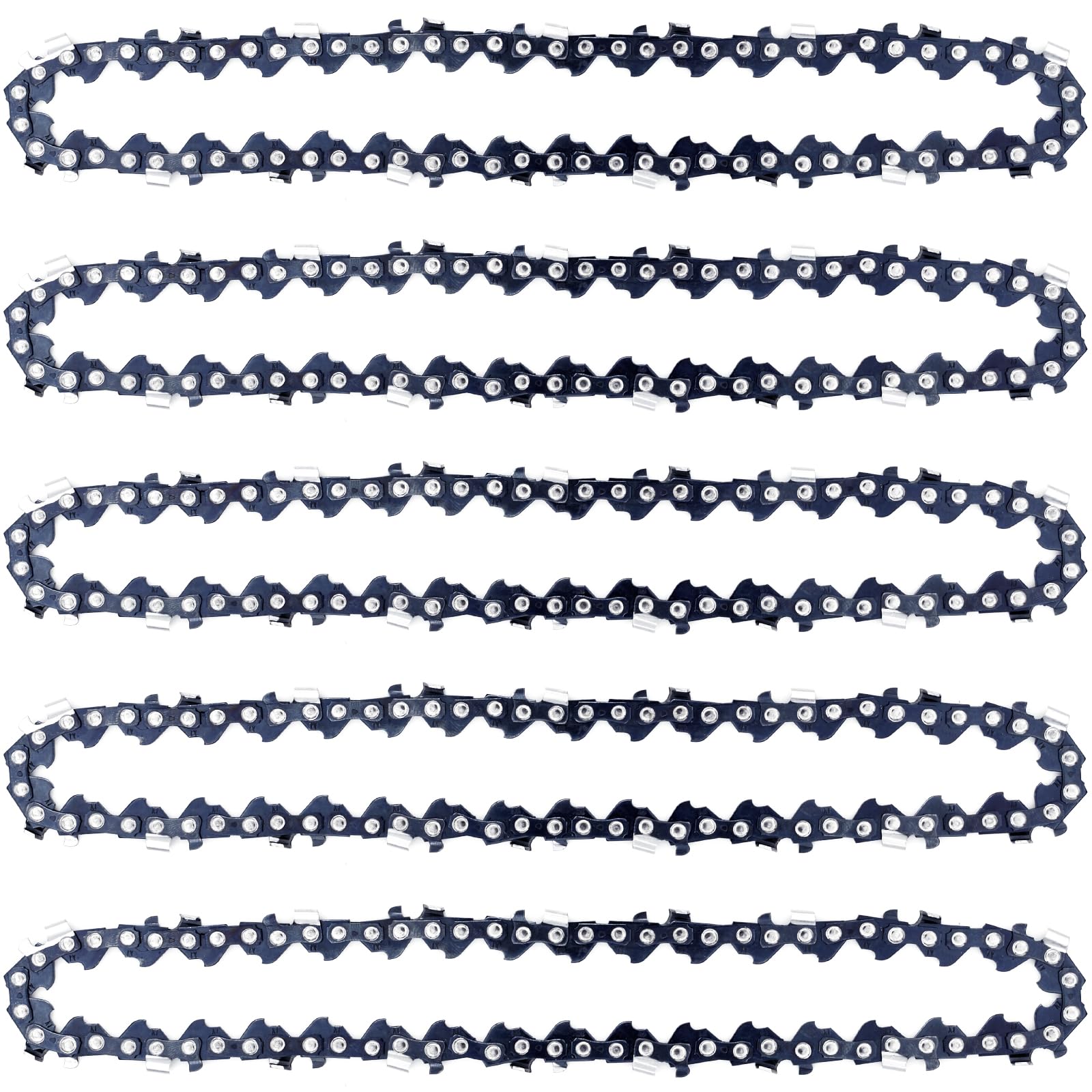 Chaînes pour mini tronçonneuse portable sans fil de 15,2 cm et 37 maillons