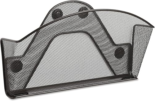 Vista 7 de Safco Onyx, malla magnética, Negro