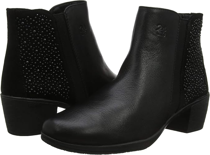 24 Horas 24194, Botines Mujer, Negro (Negro 7), 39 EU : Amazon.es: Zapatos  y complementos