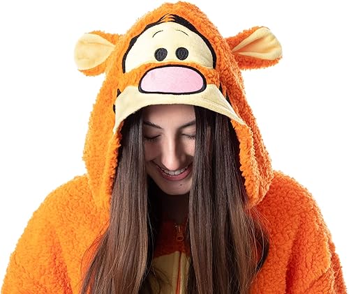 Miniatura 2 de Disney Winnie The Pooh - Disfraz de Tigger para adulto, disfraz de pijama de Kigurumi de felpa