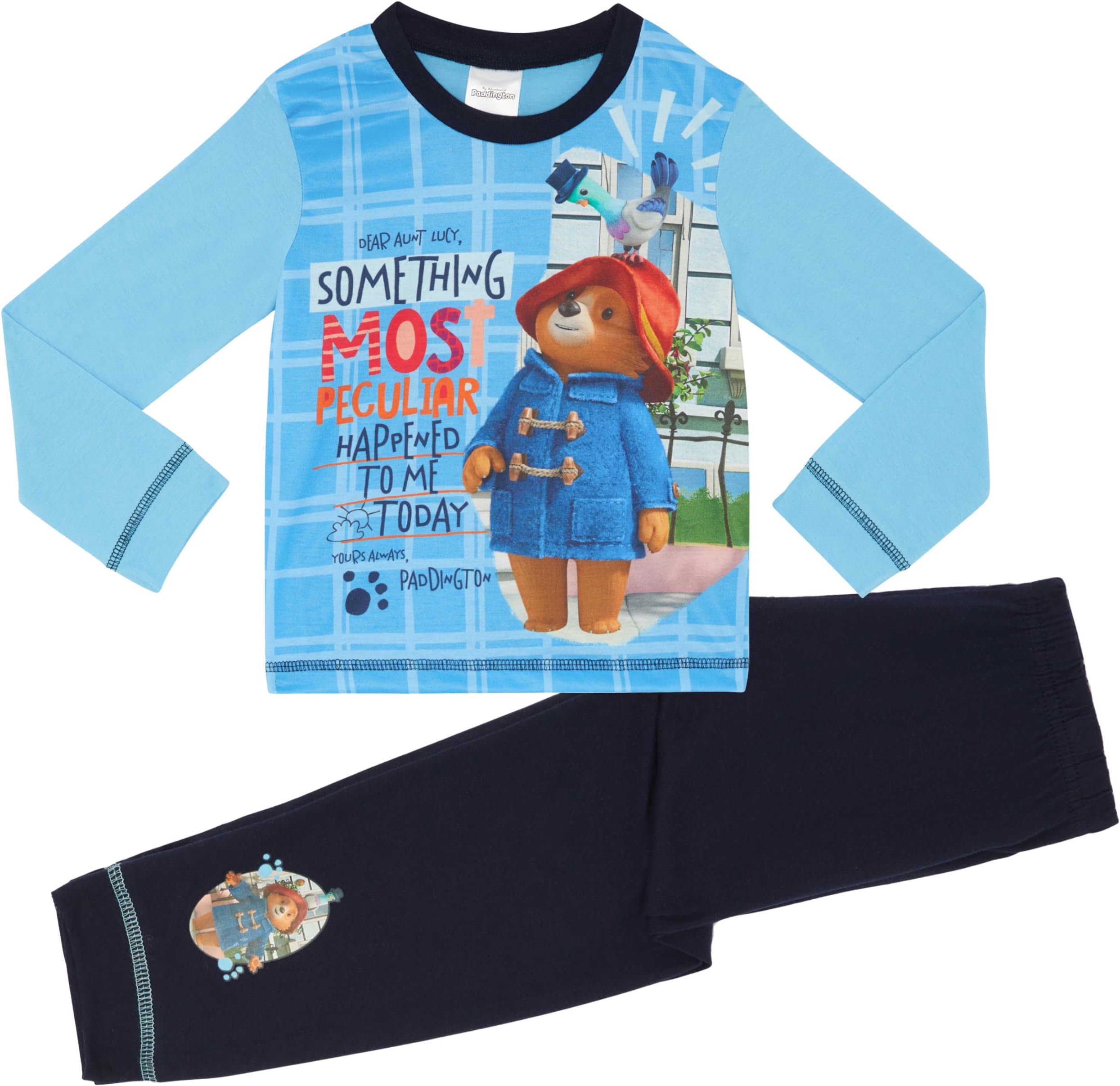 Paddington Bear Boys Pyjama Set Toddler Pjs Nightwear Age 18 Months - 5 Years