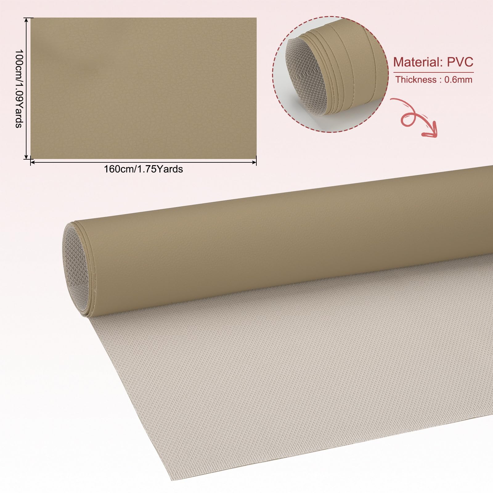PATIKIL 63x39.4in Faux Leather Sheets - Image 2