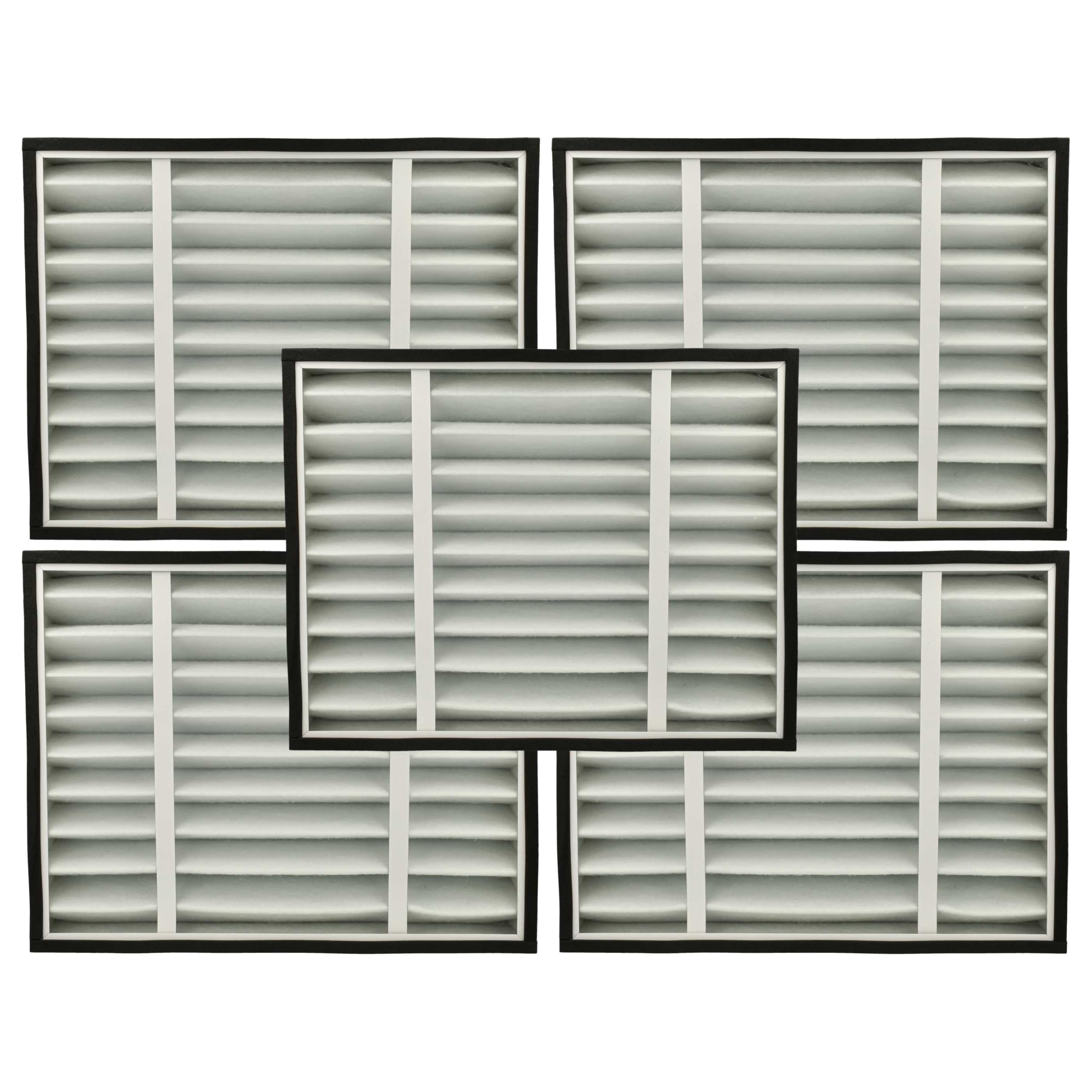 vhbw 5x Prefiltro compatible con Dustcontrol DC AirCube 2000 purificador - papel/espuma, clase de filtro G4 Blanco