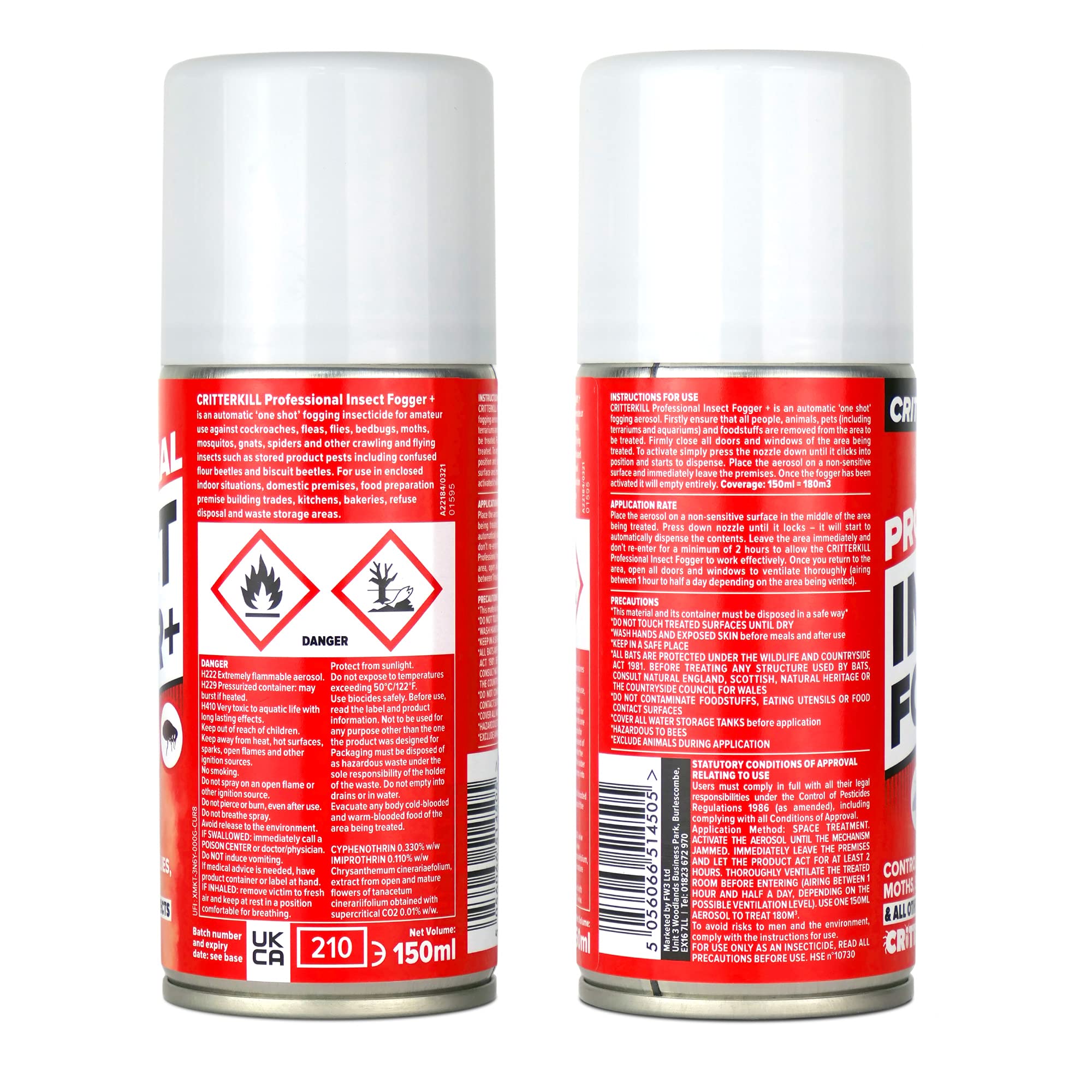 Buy CritterKill Insect Fogger + Total Release Automatic One Shot Fogging Insecticide for Fleas
